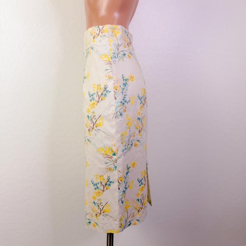 Antonio Melani Prairie Cottage Rosalie Floral Stretch Pencil Midi Skirt Sz 2 NWT - Picture 4 of 8